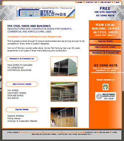 website design pakenham Pic 2 - epa steel buildings pakenham