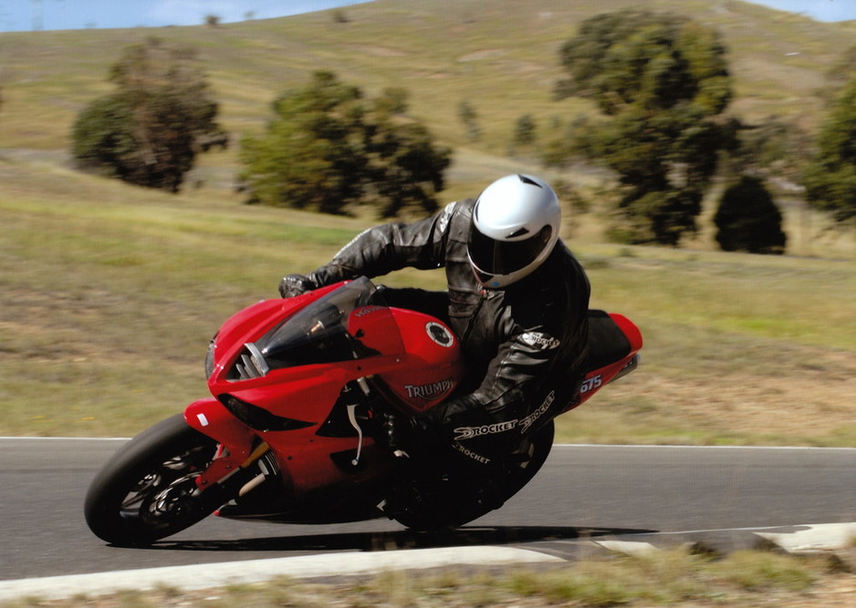 Callaway Performance Developments Pic 1 - Greg racing on the Daytone 675 Triumph at Broadford