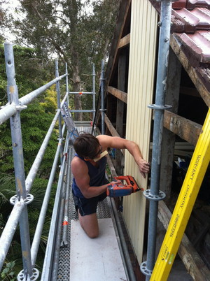 Woodcraft Carpentry Pic 5 - Gable lining board repairs Pymble