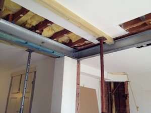 Woodcraft Carpentry Pic 3 - Steel beam installation to create open plan living Balmain