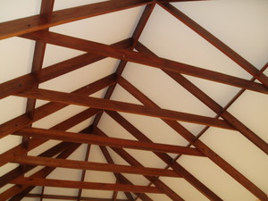 Anto Pic 5 - mahogany exposed rafter cathedral ceiling