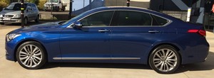 Tint-A-Car Pic 3 - Hyundai Genesis with Dark Night Window Tint