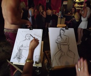 Hens Party Ideas Adelaide Pic 3 - Draw The Man Life Drawing Package Hens Party Package