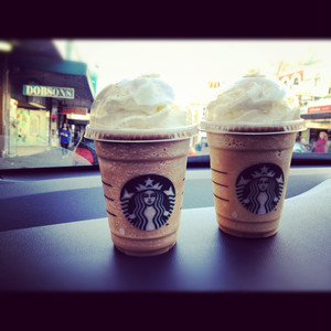 Starbucks Pic 2 - Christmas special Gingerbread frappucino Toffee Nut frappucino