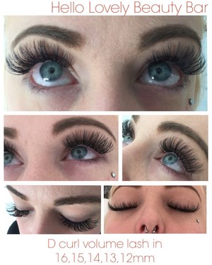 Hello Lovely Beauty Bar Pic 3 - Volume lashes in 010 Dcurl 1216mm