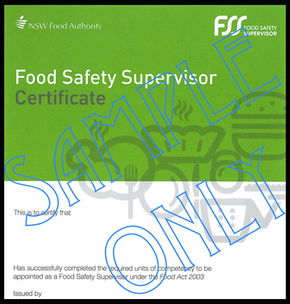 C F T (NSW) Pic 1 - NSW Food Safety Certificate