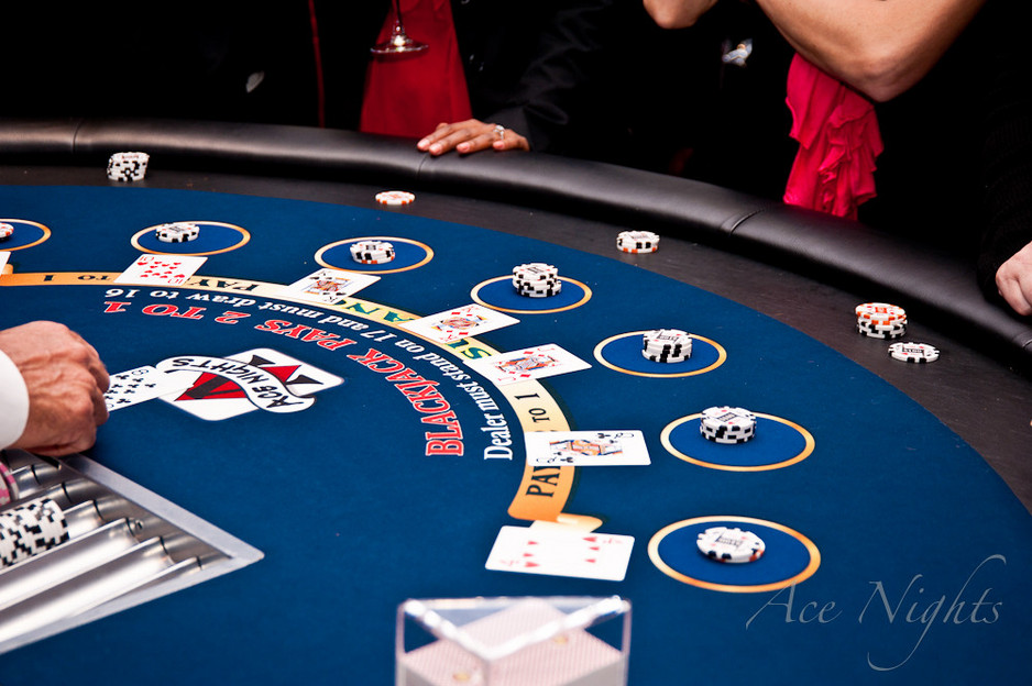 Ace Nights Pic 1 - Blackjack Table blue