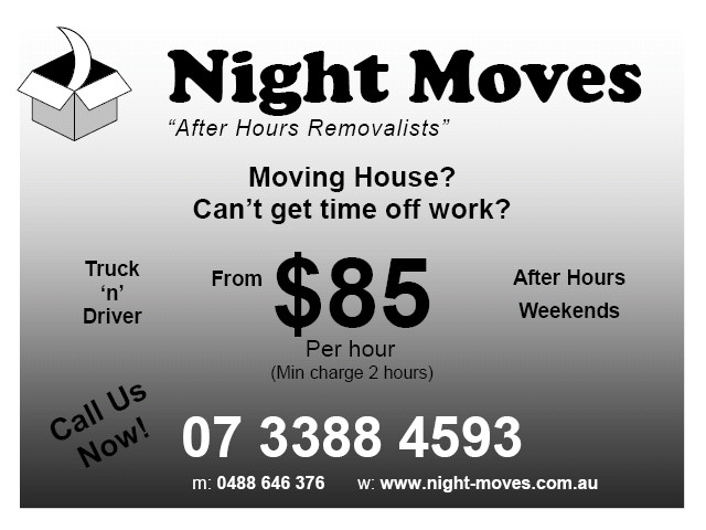 Night Moves Pic 1 - after hours removalists