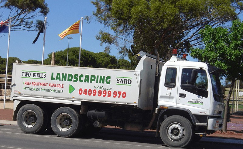 Two Wells Landscaping Yard Pic 1 - Large capacity Tipper Truck for your deliveries