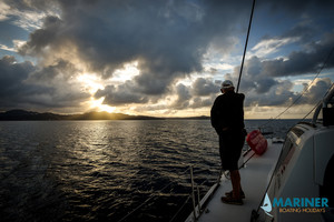 Mariner Boating Holidays Pic 3 - Watching sunset 2016 New Caledonia yacht rally