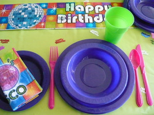 Balloons By The Bay Pic 5 - quality tableware in every colour you can think of