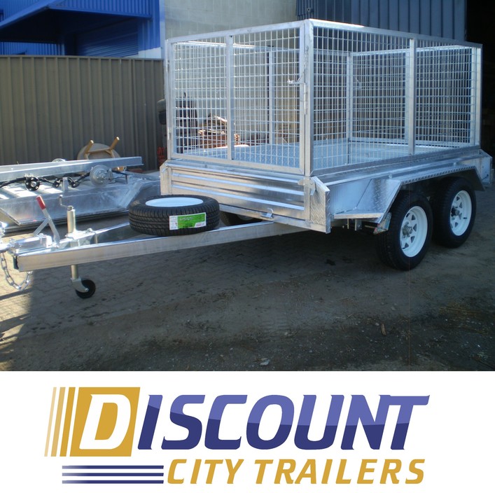 Discount City Trailers Pic 1 - GALVANISED CAGED TRAILERS TANDEM 8X5 COMMERCIAL GRADE