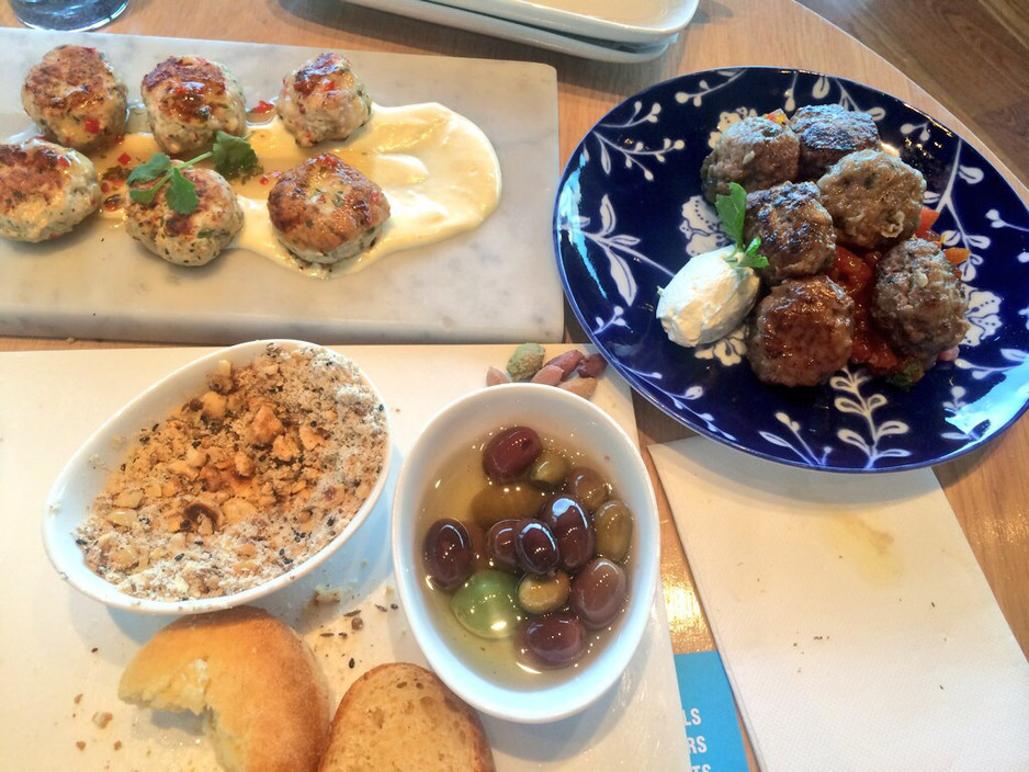 Mr & Mrs G Riverbar Pic 1 - Fish cakes and meatballs