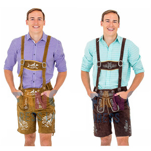 Fancy Dress Land Pic 4 - Mens Traditional Leather Lederhosens which are perfect for Oktoberfest