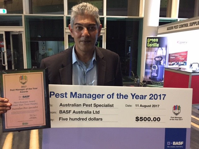 Australian Pest Specialists Pic 1 - Pest Manager of the Year 2017