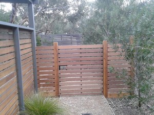 Don't Fence me in! Pic 2 - Merbau timber gate