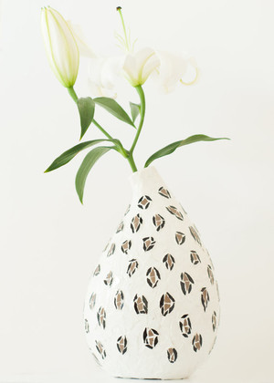 Love and Pieces Mosaics Pic 2 - Animal print inspired vase